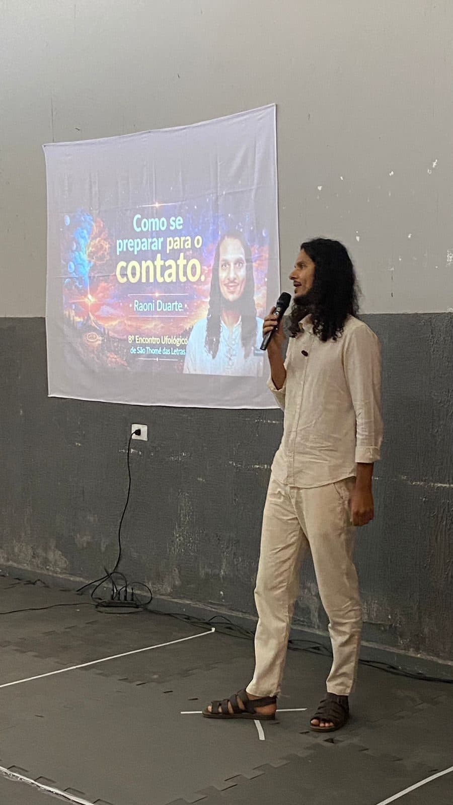 Raoni Duarte na palestra Como se preparar para o contato